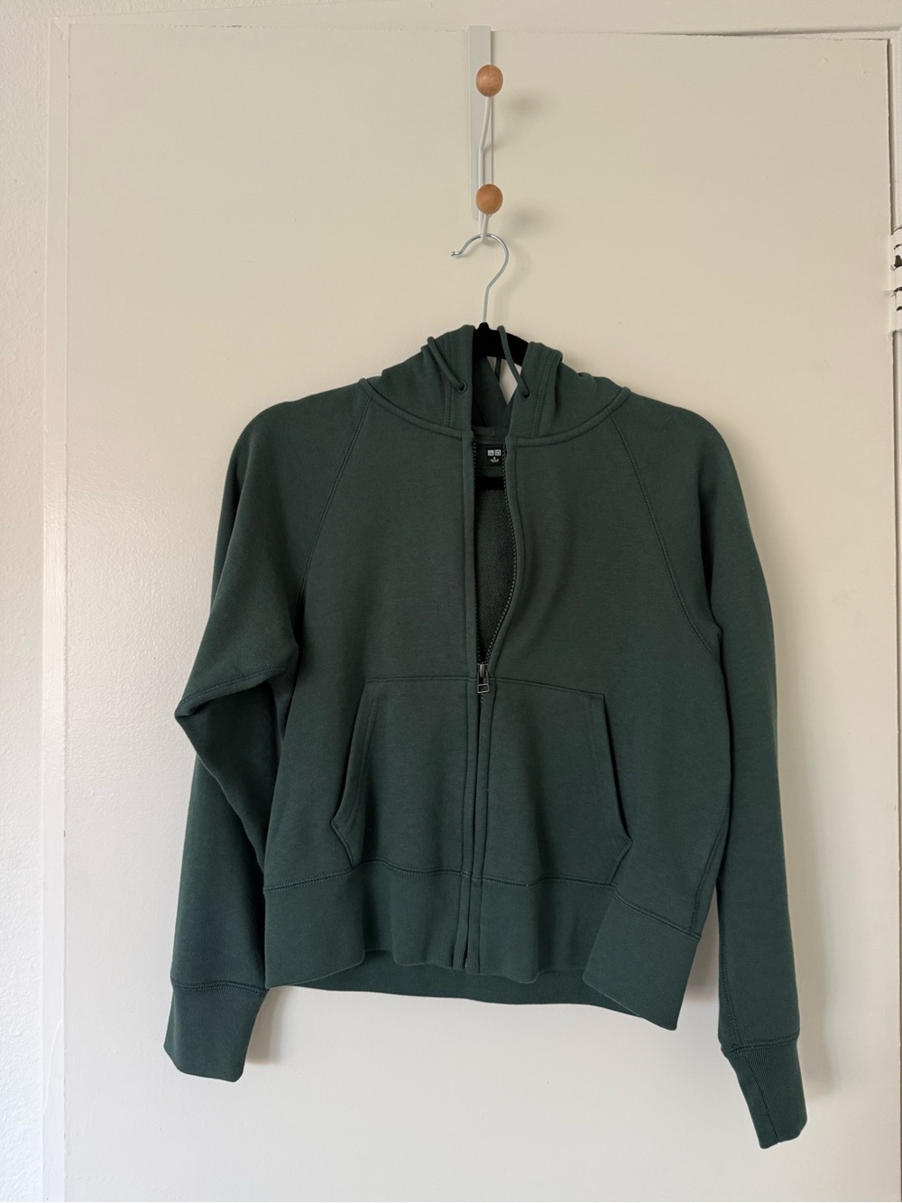 Uniqlo Forest Green Zip-Up Hoodie